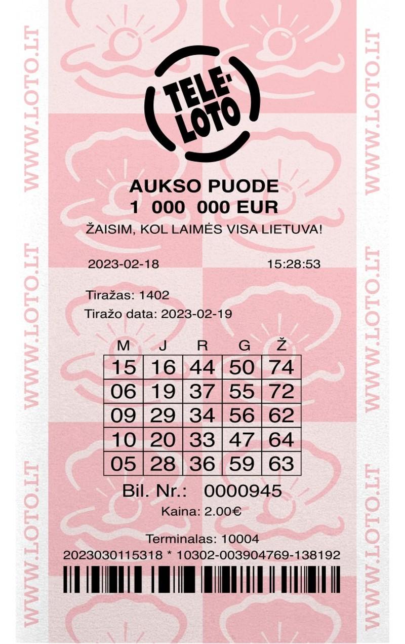 Prekės ženklas: TELELOTO, AUKSO PUODE 1000000 EUR, ŽAISIM, KOL LAIMĖS VISA LIETUVA!